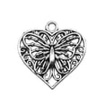thumbnail image 1 of U8MO 20/50/100pcs Butterfly Antique Silver Charms Pendants for Jewelry Making 22*22mm-20pcs, 1 of 4