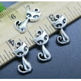 thumbnail image 1 of U8MO 20/50/100x Retro Cute Cat Alloy Charms PendantS for Jewelry Making DIY 17*9mm-20pcs, 1 of 8