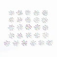 thumbnail image 1 of U8MO 20 Alphabet Letter Beads 1 Letter You Pick 7mm White Rainbow Flat Coin -N, 1 of 2