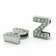 thumbnail image 1 of U8MO 20 Rhinestone Alphabet Letters Slide Beads Charm Fit 8mm Wristbands DIY Name-Z, 1 of 9