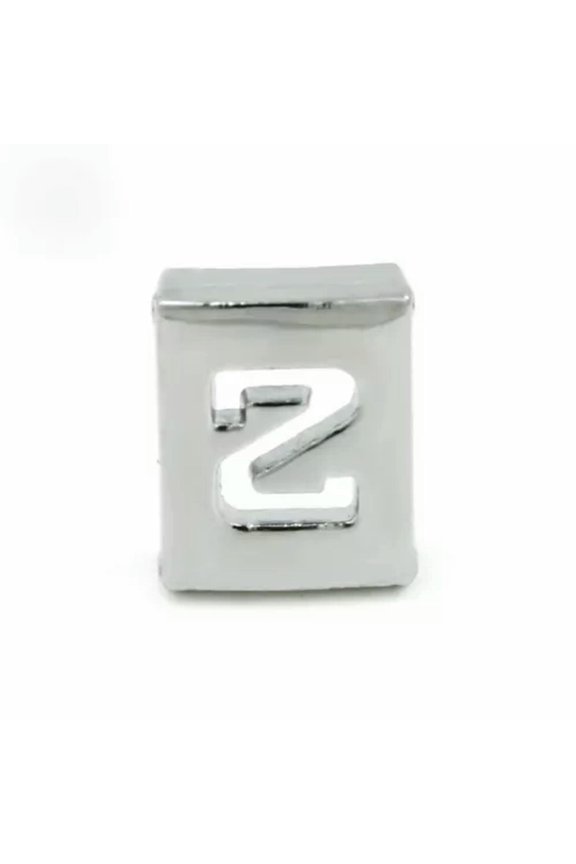 20 Silver Rhinestone Number "0 to 9" DIY Slide Beads Charm Fit 10mm Wristbands-2