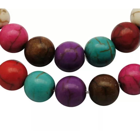 U8MO 20 Turquoise Beads Assorted Lot Jewelry Supplies Set Mixed 6mm Round Supplies