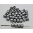 thumbnail image 1 of U8MO 200 10mm Round Wood Beads ~ Wooden Beads Color for Choice-Silver Grey, 1 of 7