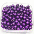 thumbnail image 1 of U8MO 200 Pcs 3D Illusion Acrylic Miracle Round Beads 6mm Spacer Craft Jewelry Making-purple, 1 of 9