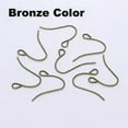 thumbnail image 1 of U8MO 200 Simple Earring Fish Hook Ear Wire French Hook Jewelry Finding Various Color-Bronze, 1 of 7