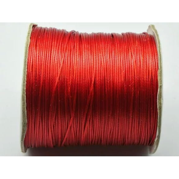 U8MO 200 Yards Korean Waxed Beading Cord String Thread 0.5mm Pick Your Color-Red