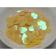 thumbnail image 1 of U8MO 2000 Flat Round loose sequins Paillettes Top Hole 10mm sewing Wedding-Yellow AB, 1 of 3