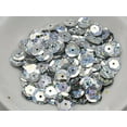 thumbnail image 1 of U8MO 2000 Silver Hologram 10mm CUP round loose sequins Paillette sewing Wedding craft, 1 of 1