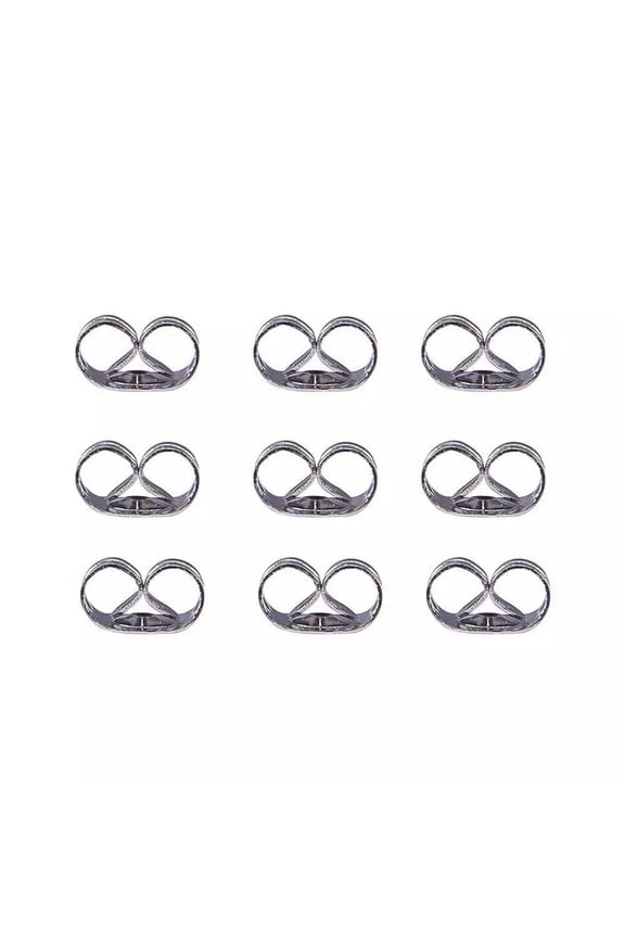 2000pcs 201 Stainless Steel Butterfly Earnuts Safety Earring Backs Stopper 5x3mm