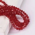 thumbnail image 1 of U8MO 200pcs 3mm Round Faceted Sphere Crystal Glass Ball Loose Spacer Crafts Beads Lot-Deep Red, 1 of 9
