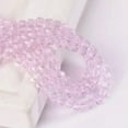 thumbnail image 1 of U8MO 200pcs 3mm Round Faceted Sphere Crystal Glass Ball Loose Spacer Crafts Beads Lot-Pink, 1 of 9
