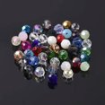 thumbnail image 1 of U8MO 200pcs 3mm Round Faceted Sphere Crystal Glass Ball Loose Spacer Crafts Beads Lot-Random Mixed, 1 of 9