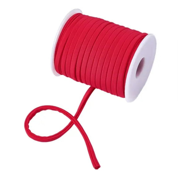 U8MO 20m/roll Nylon Elastic Cord Stretch String Craft Beading Knitting Thread 5x3mm-Red