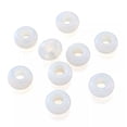 thumbnail image 1 of U8MO 20pc Opalite European Large Hole Rondelle Beads Smooth Stone Loose Spacer 14x7mm, 1 of 8