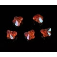 thumbnail image 1 of U8MO 20pcs 10mm Butterfly Faceted Crystal Glass DIY Craft Loose Jewelry Spacer Beads-Wine Orange, 1 of 4