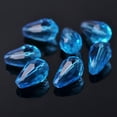 thumbnail image 1 of U8MO 20pcs 15x10mm Teardrop Faceted Crystal Glass Losse Beads Bulk Wholesale Lot-104# Lake Blue, 1 of 5