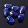 thumbnail image 1 of U8MO 20pcs 15x10mm Teardrop Faceted Crystal Glass Losse Beads Bulk Wholesale Lot-135# Blue AB, 1 of 5