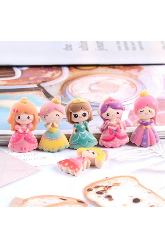 20pcs Assorted Flatback Resin Cartoon Princess Cabochons Charm Embellishment