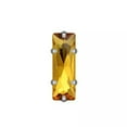 thumbnail image 1 of U8MO 20pcs Sew On Crystal Glass Rectangle Rhinestones Flat Back Claw Cup Craft Beads-5x10mm-Gold, 1 of 5