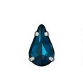 thumbnail image 1 of U8MO 20pcs Sew On Glass Crystal Teardrop Rhinestones Flat Back Claw Cup Craft Beads-5x8mm-Peacock Blue, 1 of 6