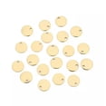 thumbnail image 1 of U8MO 20pcs Stainless Steel Metal Pendants Beads for Jewelry Earring Making 6mm~25mm-Gold-18mm, 1 of 6