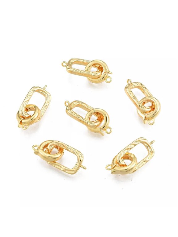 20x Fold Over Clasps Closures Connectors for Necklace Jewelry Making Findings