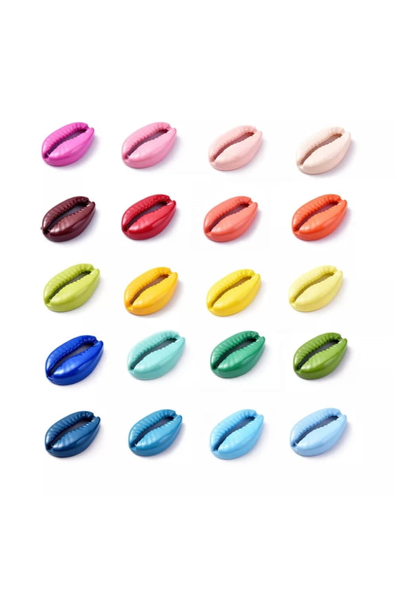 20x Shell Shape Loose Alloy Beads for DIY Necklace Bracelet Jewelry Home Decor