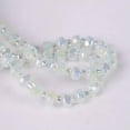 thumbnail image 1 of U8MO 24inch Strand Faceted Crystal Glass 6mm Rondelle and 3x2mm Spacer Craft Beads-Opal White AB, 1 of 8