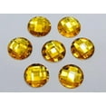 thumbnail image 1 of U8MO 250 Acrylic Flatback Round Sewing Rhinestone Gems Button 20mm Sew on beads-Gold, 1 of 8