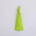 thumbnail image 1 of U8MO 2X Ice Silk Tassel Vertical Anti-wrinkle Bookmark Costume Jewelry Making DIY-8# fluorescent green, 1 of 7