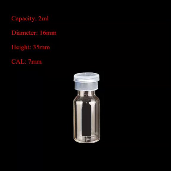U8MO 2ml~80ml Butyl Rubber Plug Glass Vial Jars Transparent Bottle Crafts DIY Bottle-2ml