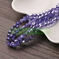 thumbnail image 1 of U8MO 3/4/6/8mm Glitter Opaque Bicone Faceted Crystal Glass Spacer Loose Beads Jewelry-#1 Bluish Violet-6mm-50pcs, 1 of 9