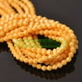thumbnail image 1 of U8MO 3/4/6/8mm Glitter Opaque Bicone Faceted Crystal Glass Spacer Loose Beads Jewelry-#2 Yolk Yellow-4mm-100pcs, 1 of 9