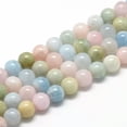 thumbnail image 1 of U8MO 3 Strands Round Natural Morganite Beads Strands For Jewelry Making 6~7mm 15.7 ", 1 of 2