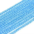 thumbnail image 1 of U8MO 3 Strd 2mm Tiny Glass Faceted Round Beads Small Loose Spacer Beads 175pcs/strd-Sky Blue, 1 of 3