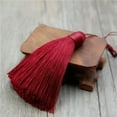 thumbnail image 1 of U8MO 3'' rayon Ice Silk Earrings Tassel Trim Pendant Jewelry Making DIY Tassels-deep purplish red, 1 of 9