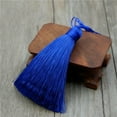 thumbnail image 1 of U8MO 3'' rayon Ice Silk Earrings Tassel Trim Pendant Jewelry Making DIY Tassels-royalblue, 1 of 9
