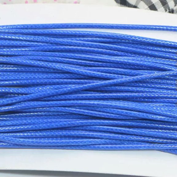 U8MO 30 Yards Spool Korean Waxed Cord String Thread Round 2mm for Bracelet Necklace-8# Royal Blue