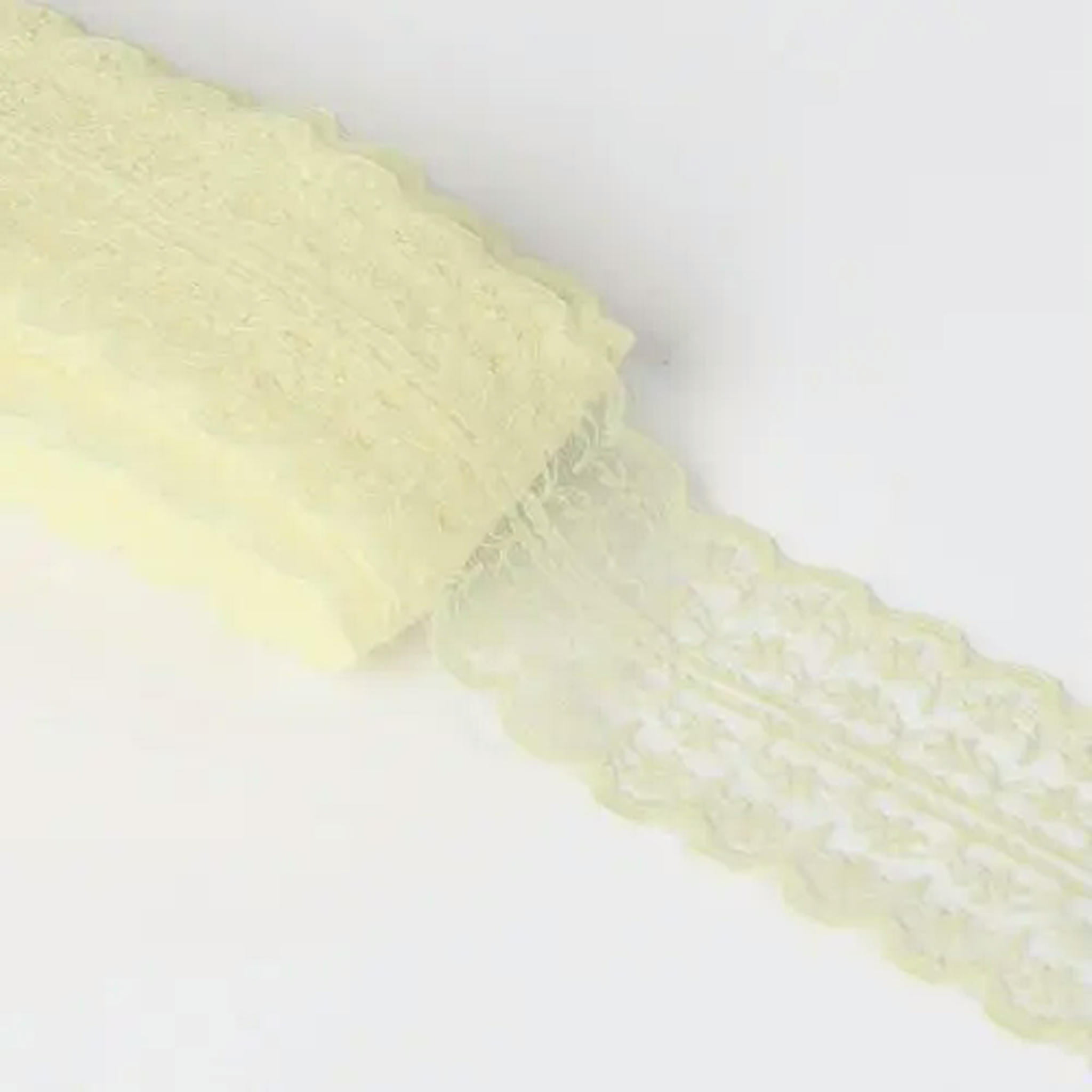 U8MO 300 Yards 45mm Sewing Embroidered Fabric Bilateral Lace Ribbon Trim lot DIY-Beige-300 yard
