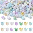 thumbnail image 1 of U8MO 300x Resin Shell Lily of The Valley Flower Floral Jewelry Making Spacer Beads, 1 of 5