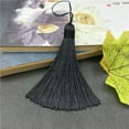 thumbnail image 1 of U8MO 30cm Tassel Trim Craft DIY Curtain Tassels Pendant 23 color optional-8cm black 1pc, 1 of 9