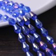 thumbnail image 1 of U8MO 30pcs 12x8mm Teardrop Faceted Crystal Glass Losse Beads Bulk Wholesale Lot-135# Blue AB, 1 of 6
