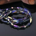 thumbnail image 1 of U8MO 30pcs 4mm 6mm Teardrop Faceted Cut Crystal Glass Loose Beads for Jewelry Making-4x10mm-Purple Colorized, 1 of 8