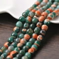thumbnail image 1 of U8MO 30pcs 8mm Round Faceted Combined Agate Stone Loose Beads Lot for Jewelry Making-8# Orange Green, 1 of 5