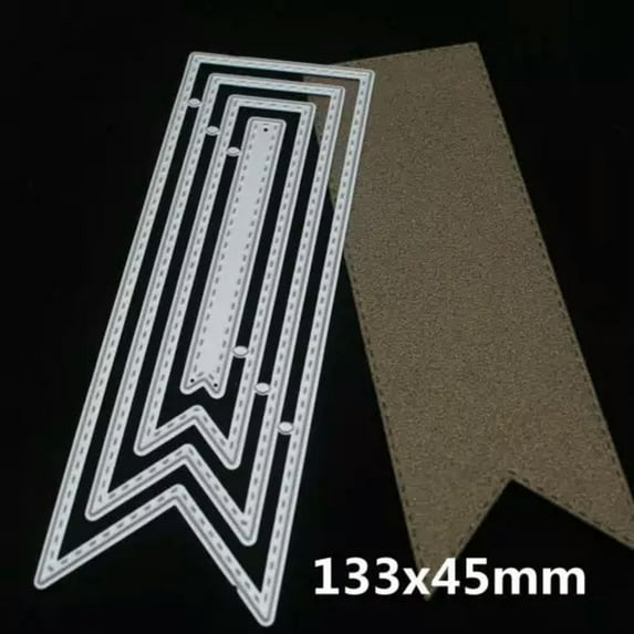 U8MO 32 Styles Scrapbooking Die Cutting Embossing Metal Stencils for DIY Paper Crafts-22# 133x45mm
