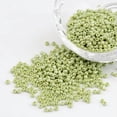 thumbnail image 1 of U8MO 3304pcs/50g Opaque Colors Lustered Glass Tiny Beads Round Loose Spacer Craft 2mm-GreenYellow, 1 of 3