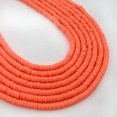 thumbnail image 1 of U8MO 350pc 6mm Flat Round Polymer Clay Loose Spacer Beads Handmade for Jewelry Making-orange, 1 of 9