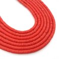 thumbnail image 1 of U8MO 350pc 6mm Flat Round Polymer Clay Loose Spacer Beads Handmade for Jewelry Making-red, 1 of 9