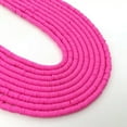 thumbnail image 1 of U8MO 350pc 6mm Flat Round Polymer Clay Loose Spacer Beads Handmade for Jewelry Making-rose red, 1 of 9