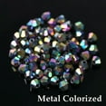 thumbnail image 1 of U8MO 3mm 4mm 6mm 8mm Bicone Faceted Crystal Glass Loose Beads lot for Jewelry Making-116 Metal Colorized-4mm (200pcs), 1 of 9